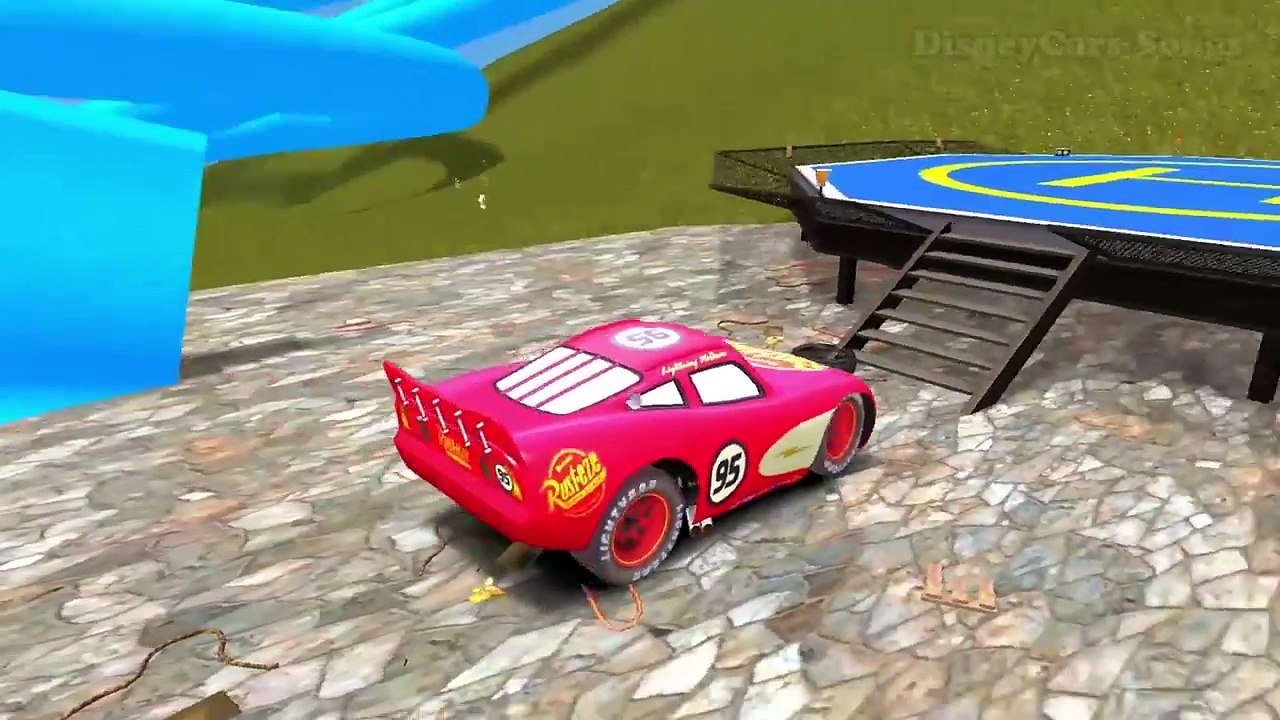 Hulk & Disney Lightning McQueen Cars Nursery Rhymes for Children Super Hero Song w  Action!