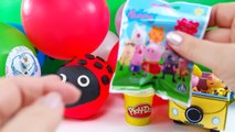 GREAT surprise eggs BALLOONS PLAY DOH FROZEN KINDER Peppa pig Minnie mouse Minions and more