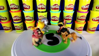 Apprendre à Compter les Numéros à 10 Géant Surprise Œufs Play-Doh Comptage des Jouets à partir de 1 à 10