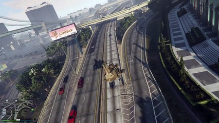 Grand Theft Auto V tallest building car flip