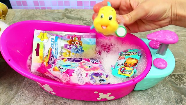 Disney Princess Little Mermaid Ariel Baby Doll Bath Time Bathtub Set + Surprise Toys & Blind Bags