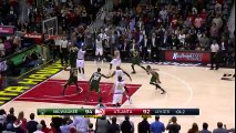 Dennis Schroder Takes the Game to OT - Bucks vs Hawks - February 20-.2016 - NBA 2015-16 Season