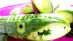 Art In Cucumber Shark - Fruit Vegetable Carving Garnish - Cucumber Sushi Garnish