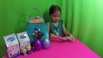 BIG Frozen Surprise Basket Easter Eggs Pop Vinyl Hello Kitty Disney Princess Kinder Surprise Eggs