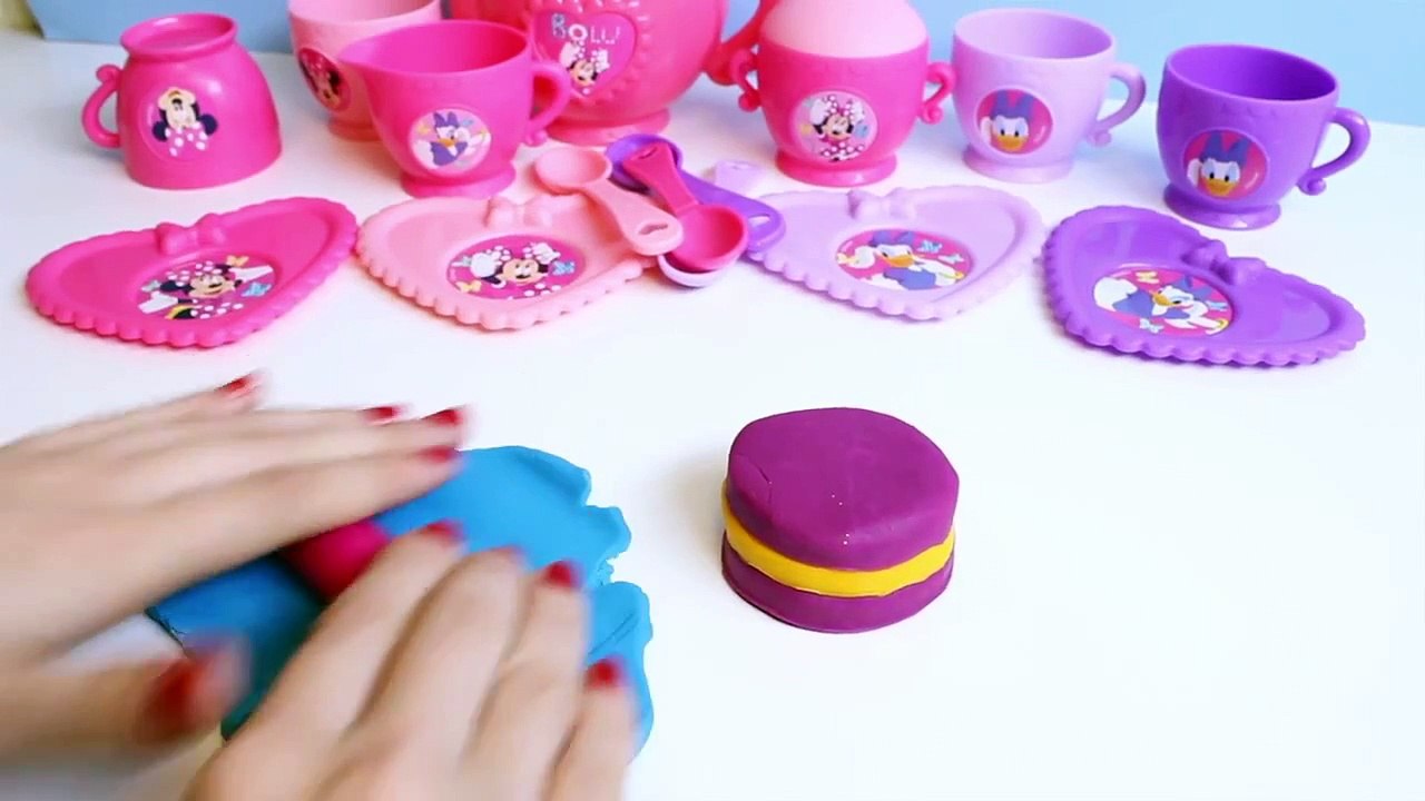 Minnie Mouse Bow-tique Play Doh Tea Playset Disney Junior Mickey Mouse Toys Juego de Té Plastilina