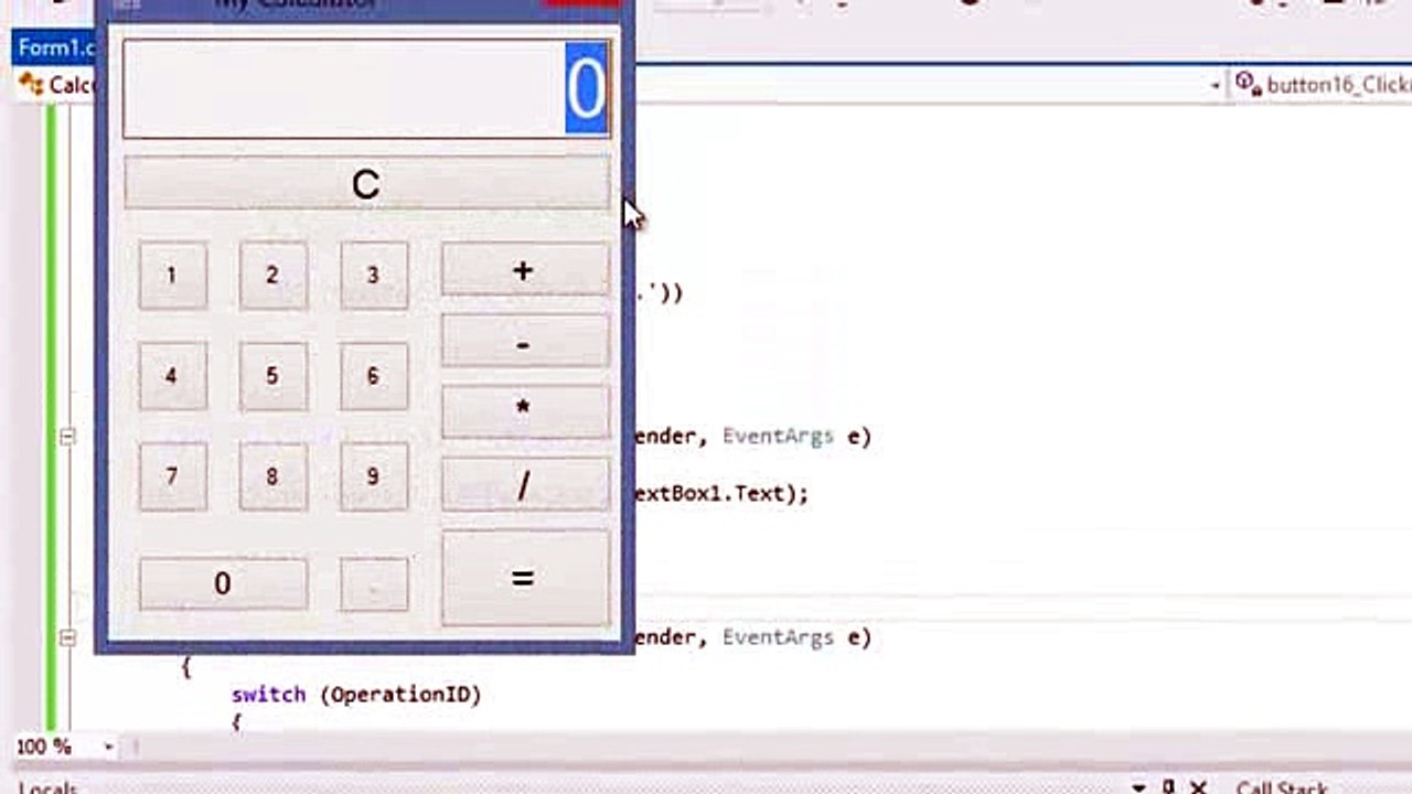 How To Make Basic Calculator - C#_clip9