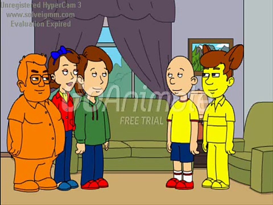 Garfield babysits Caillou and Odie (S01E04)