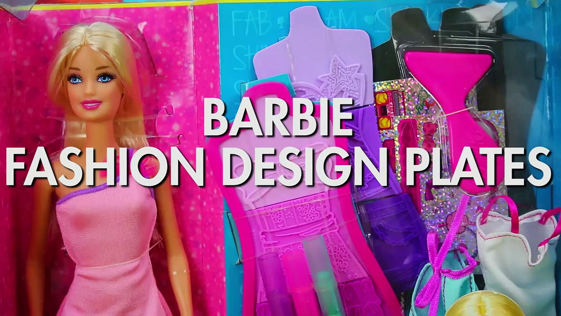 barbie fashion design plates