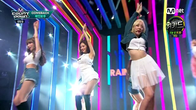 160218 엠카운트다운 레인보우 - 보고 싶다는 그 말도 + Whoo