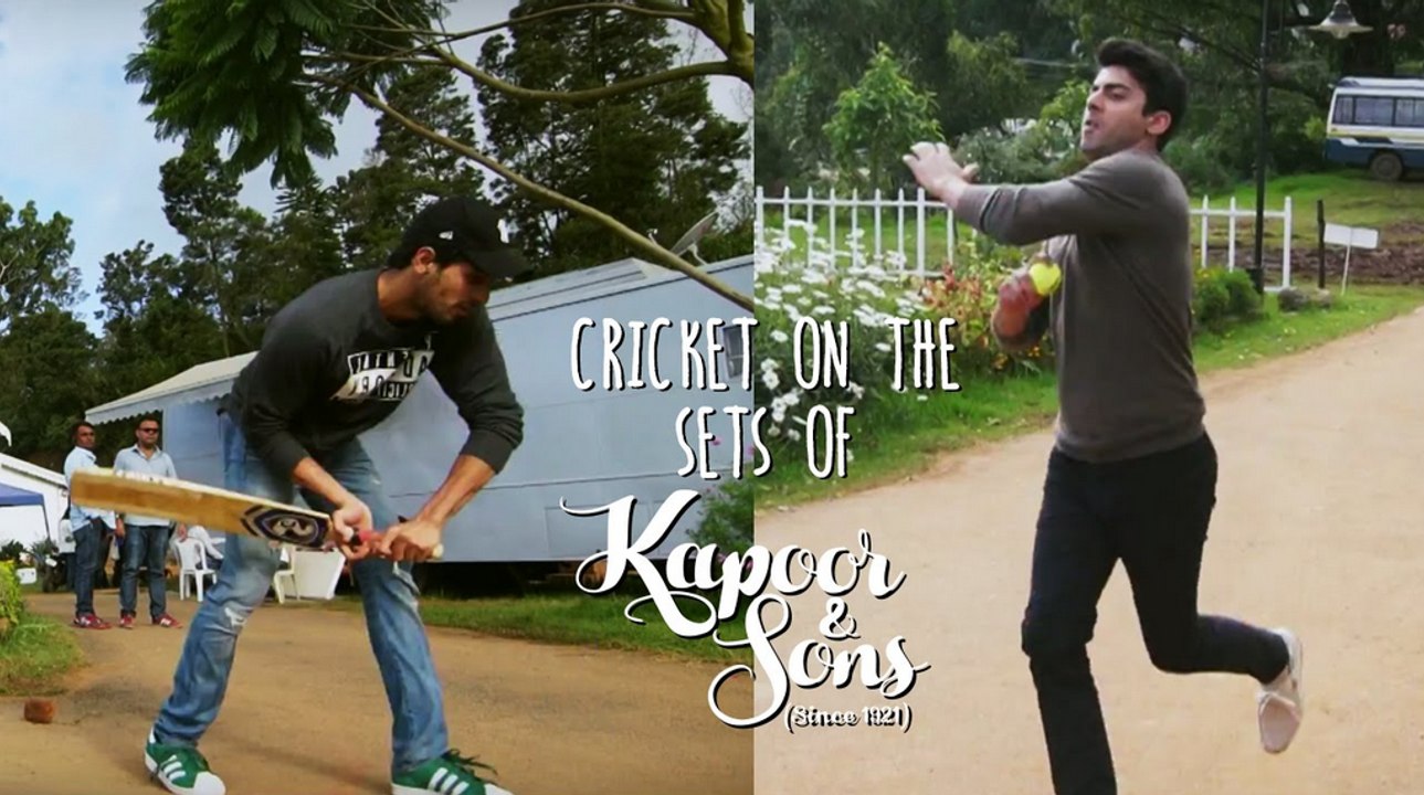 Cricket Match Kapoor Vs Sons_ Sidharth Malhotra & Fawad Khan
