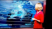 Watch dramatic moment BBC weather girl FAINTS live on air