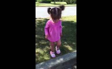 Girl Can't Figure Out What's Squeaking