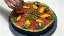Fruit Pizza! Watermelon Pizza! how to DIY
