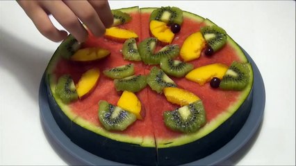 Fruit Pizza! Watermelon Pizza! how to DIY