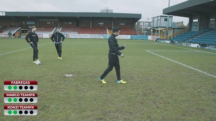 WEAK FOOT PENALTY CHALLENGE • PRO vs YOUTUBER w/ FABREGAS