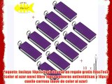 10pcs Mini Matel púrpura 4GB USB 2.0 Pulgar Almacenamiento Fold palillo Pendrive