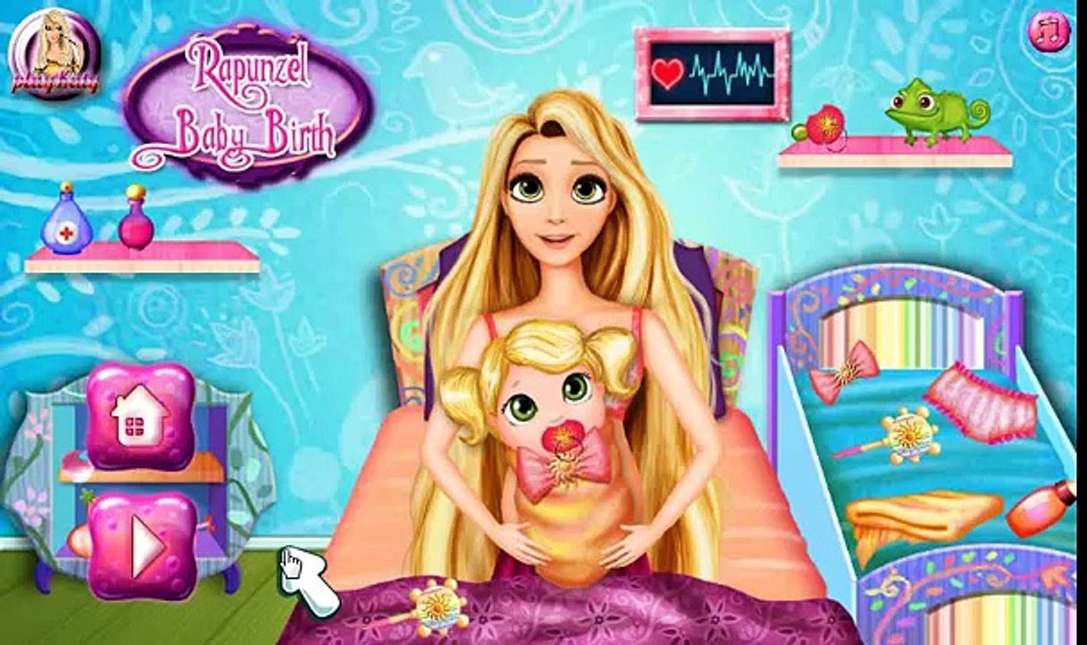 Disney Princess Games - Rapunzel Baby Birth - Games for girls pregnant