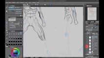 How to draw - Drawing muscles & Anatomy for anime - Leg  muscles part 1