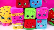 8 Shopkins SCENTED Cuddle Cubes Season 1 Plushies Plush Blocks Toy Review Video Cookieswir
