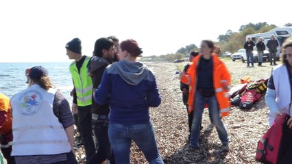 Accostage de migrants au sud de l'île de Lesbos