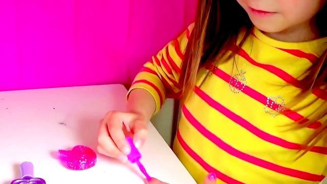 How to Polish small girls nails Kids water based sparkling nail polish fashion nail design