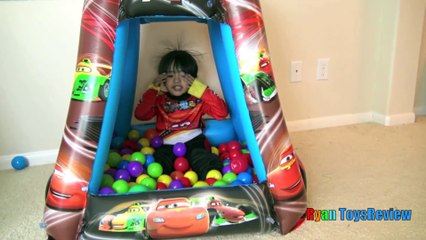 Disney Cars Ball Pits Surprise Toys Lightning McQueen Remote Control Cars Kids Video