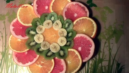 Фруктовая тарелка (нарезка). Варианты оформления фруктовой нарезки.