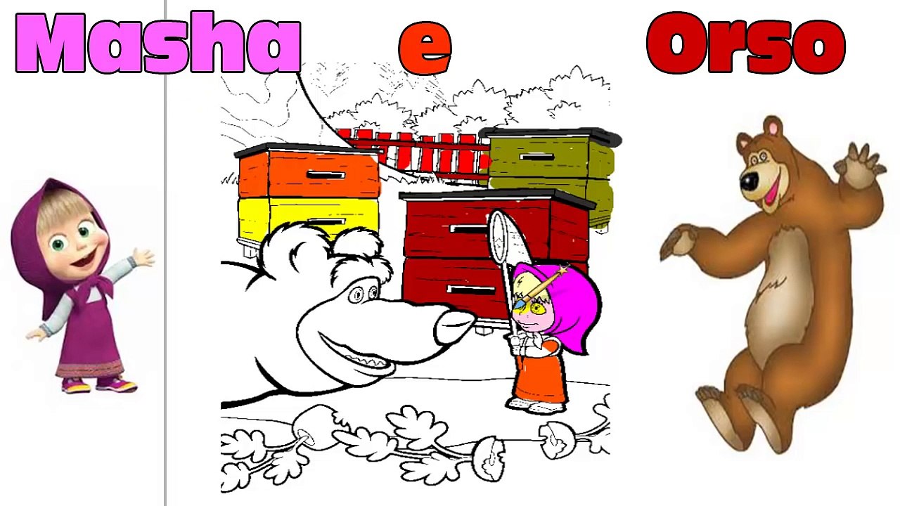 Macha et lOurs de langlais! Comment Dessiner en ligne, Masha et lOurs! - 2016