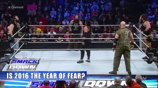 Roman Reigns vs 4 Man Wyatt Family WWE Smackdown 2016