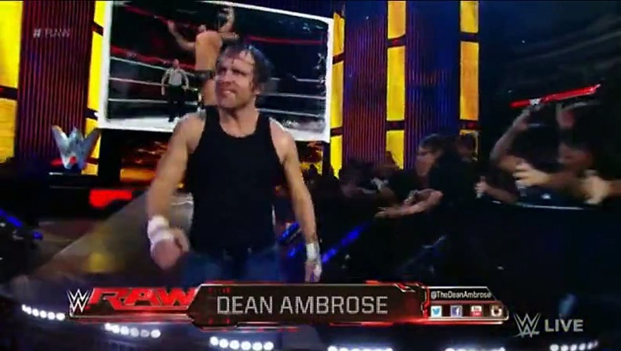 The Wyatt Family Vs. WWE World Heavyweight Champion Seth Rollins_ Dean Ambrose &