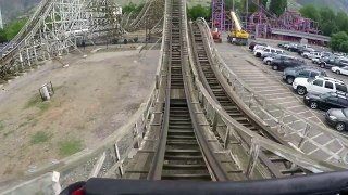 Roller Coaster front seat on-ride HD POV @60fps Lagoon