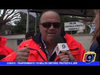 Corato | Trasferimento del 118 nell'ex obitorio, la protesta del Ser