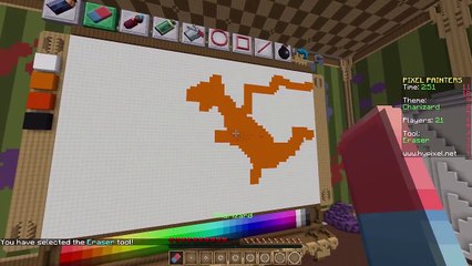 PIXEL PAINTERS MINECRAFT MINI GAME W/ ZAILETSPLAY #7