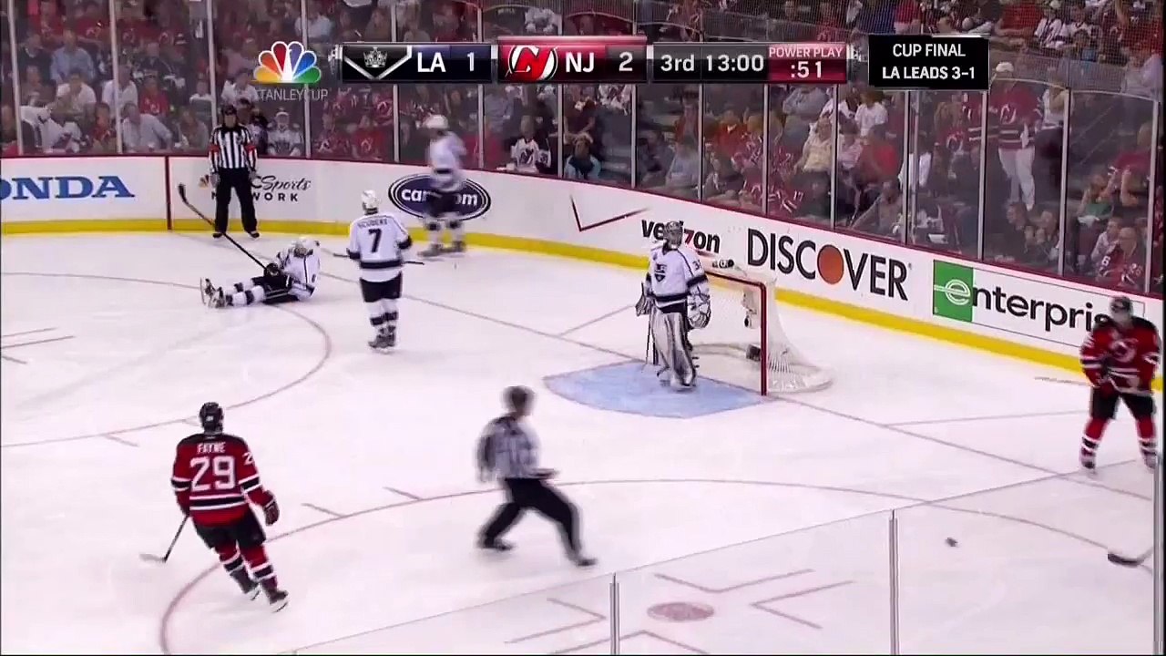 Quick robs Kovalchuk in 3rd. LA Kings vs New Jersey Devils Stanley Cup Game 5 6912 NHL Hockey.
