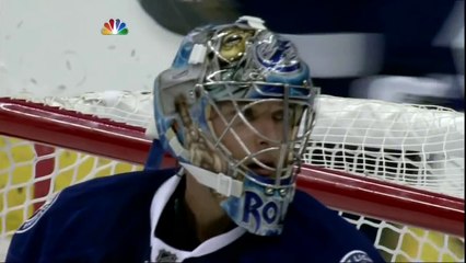Rolonson robs Mike Green. Washington Capitals vs Tampa Bay Lightning 4-2-12 NHL Hockey