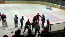 25.08.2012 VEU Feldkirch - EHC Seewen, Marco Ferrari vs. Daniel Sigg
