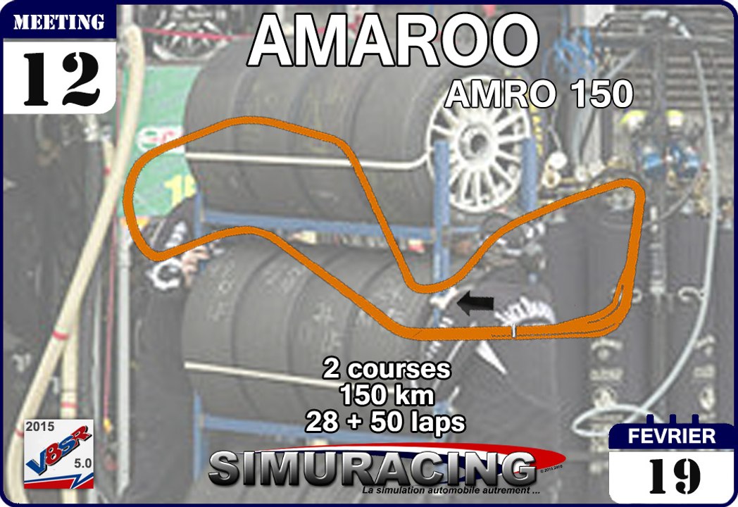 Tour de piste à Amaroo en Holden Commodore V8 Supercars sur Rfactor 1