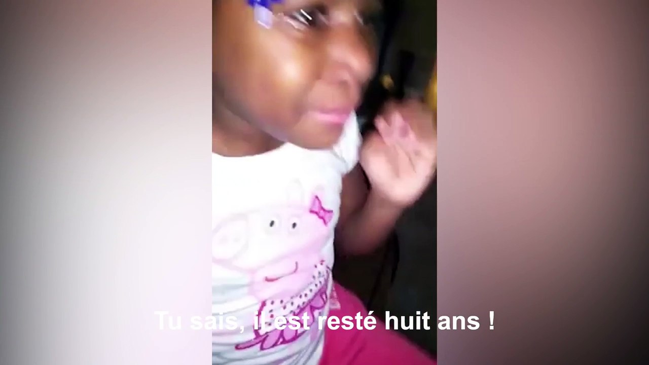 Personne n'est plus devasté que cette petite fille par la fin de la présidence d'Obama