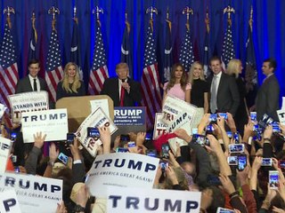 Primaires américaines:  Clinton gagne, Donald Trump triomphe, Bush abandonne