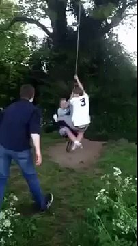Everybody loves rope swings... Funny Videos 2015