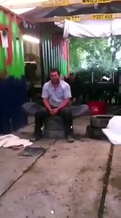 Guy Gets Sent Flying By Airbag  I believe I can fly  Funny Videos 2015