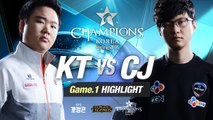 [H/L 2016.02.19] KT vs CJ Game 1 - RO1 l 롯데 꼬깔콘 LoL Champions Korea Spring 2016