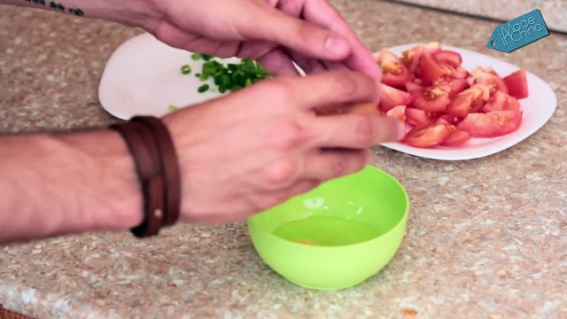Китайская кухня, рецепт- яичница с помидорами по-китайски 西红柿炒鸡蛋 (готовка)