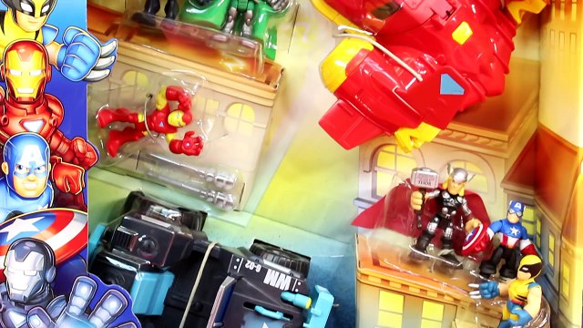 Marvel Playskool Heroes Super Vehicle Adventures Wolverine Iron Man Captain America War Ma