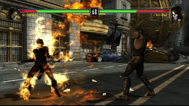 Mortal Kombat VS DC Universe [Xbox 360] - ✪ Scorpion Vs Kitana ✪ | Full HD