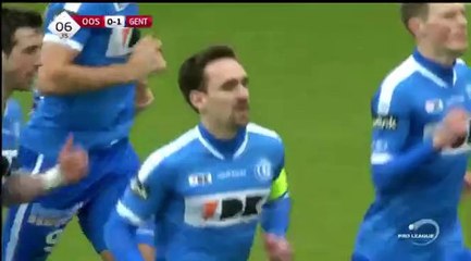 0-1 Kums Penalty GOAL - KV Oostende vs Gent