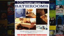 Download PDF  100 Bright Ideas for Bathrooms FULL FREE