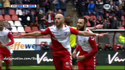 Ruud Boymans Goal HD - Utrecht 1-0 Willem II - 21-02-2016