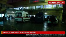 Armutluda Polis Merkezine El Yapımı Patlayıcıyla Saldırı