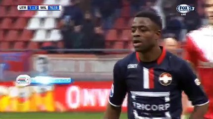 GOOOAL (Penalty) Ogbeche B. Goal - Utrecht 1 - 1 Willem II - 21-02-2016